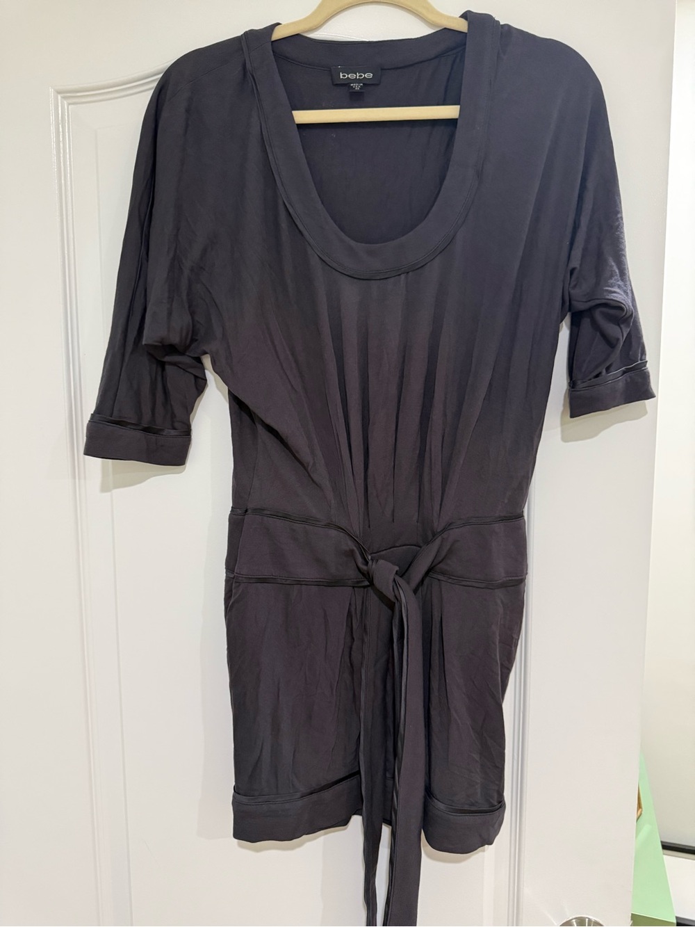 bebe Deep Plum Lightweight Top